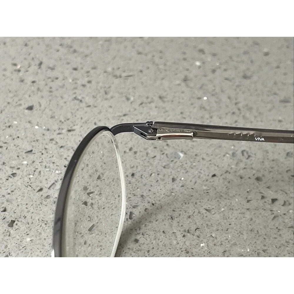 ViVA Eyeglasses Frames ONLY 211 GRY Grey 51-17-140 Half Rim